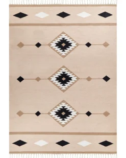 Gulvtæppe BERDIK Multifarvet 200 x 300 cm Bomuld Kelim