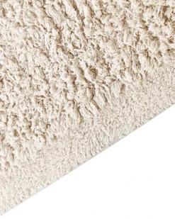 Gulvtæppe BITLIS Lys Beige 80 x 300 cm Bomuld