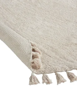 Gulvtæppe MITSOBI Beige ø 120 cm Bomuld