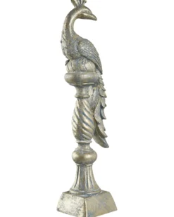 Havestatue HAARBY Påfugl Guld