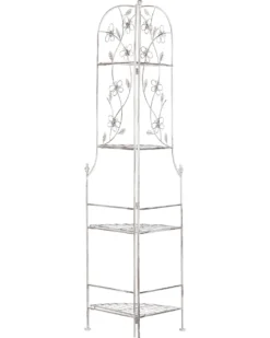 Hjørnereol BIELLA Metal 158 cm 35 cm Hvid