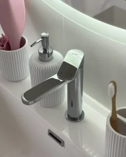 Håndvask vandhane COLHUE Messing Sølv