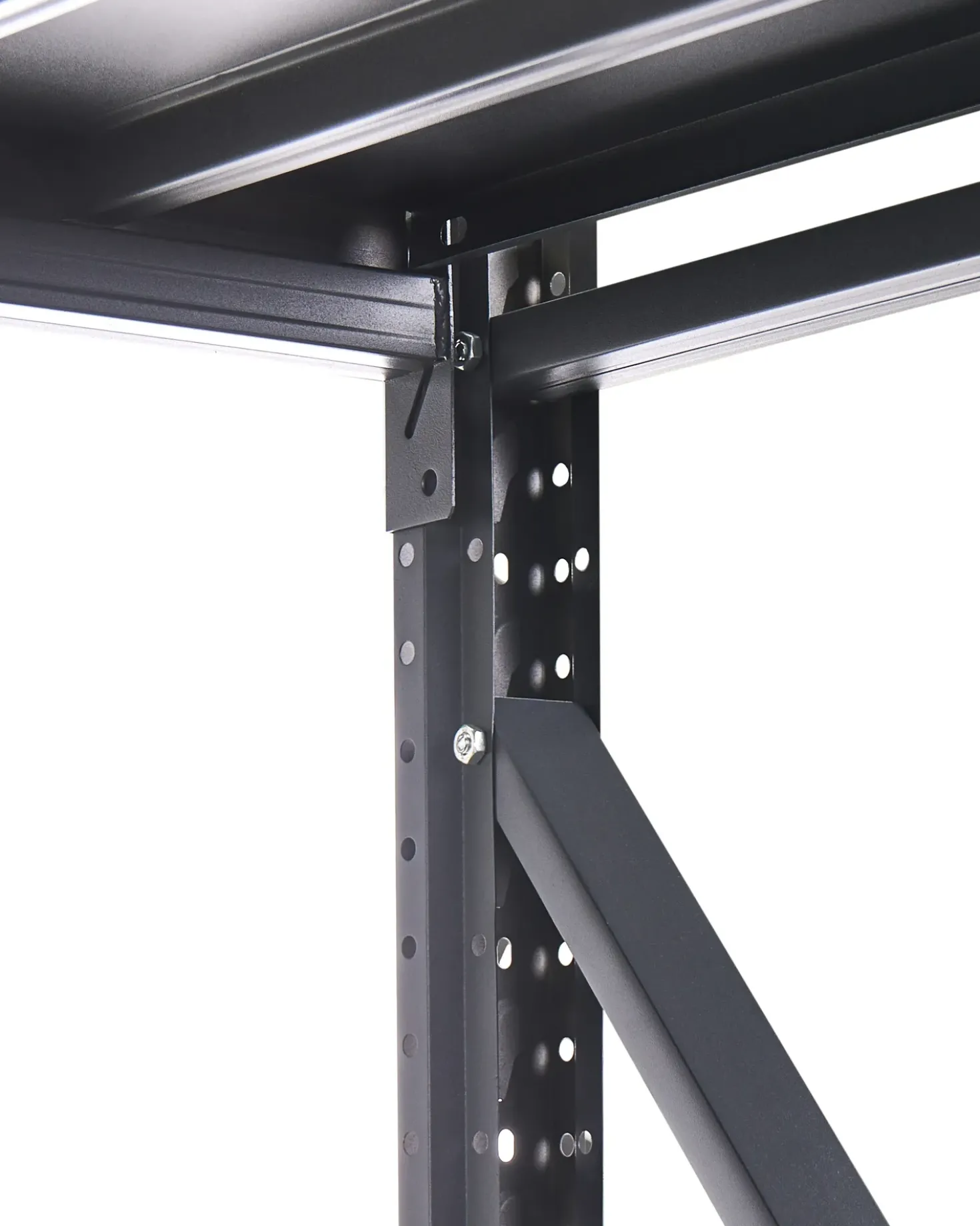 Hylder til garagen FIUGGI Metal 200 cm 150 cm Sort