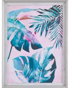 Indrammede plakater AGENA Blomster motiv 30 x 40 cm Blå