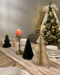 Juledekorationssæt med 5 dele VORMA Juletræ 25 cm Beige/Grøn