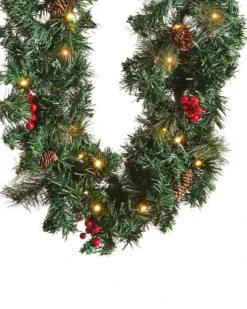 Juleguirlande LED TENALA 180 cm Grøn