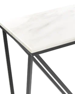 Konsolbord HAZEN Marmor/sort