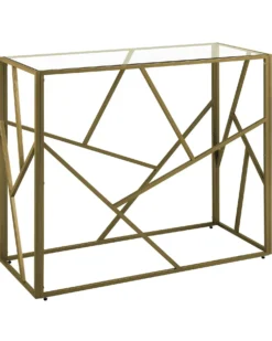 Konsolbord ORLAND Glas Guld