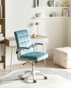 Kontorstol DANDY Velour Himmelblå