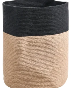 Kurv SILOPI Bomuld Sort/beige