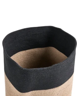 Kurv SILOPI Bomuld Sort/beige