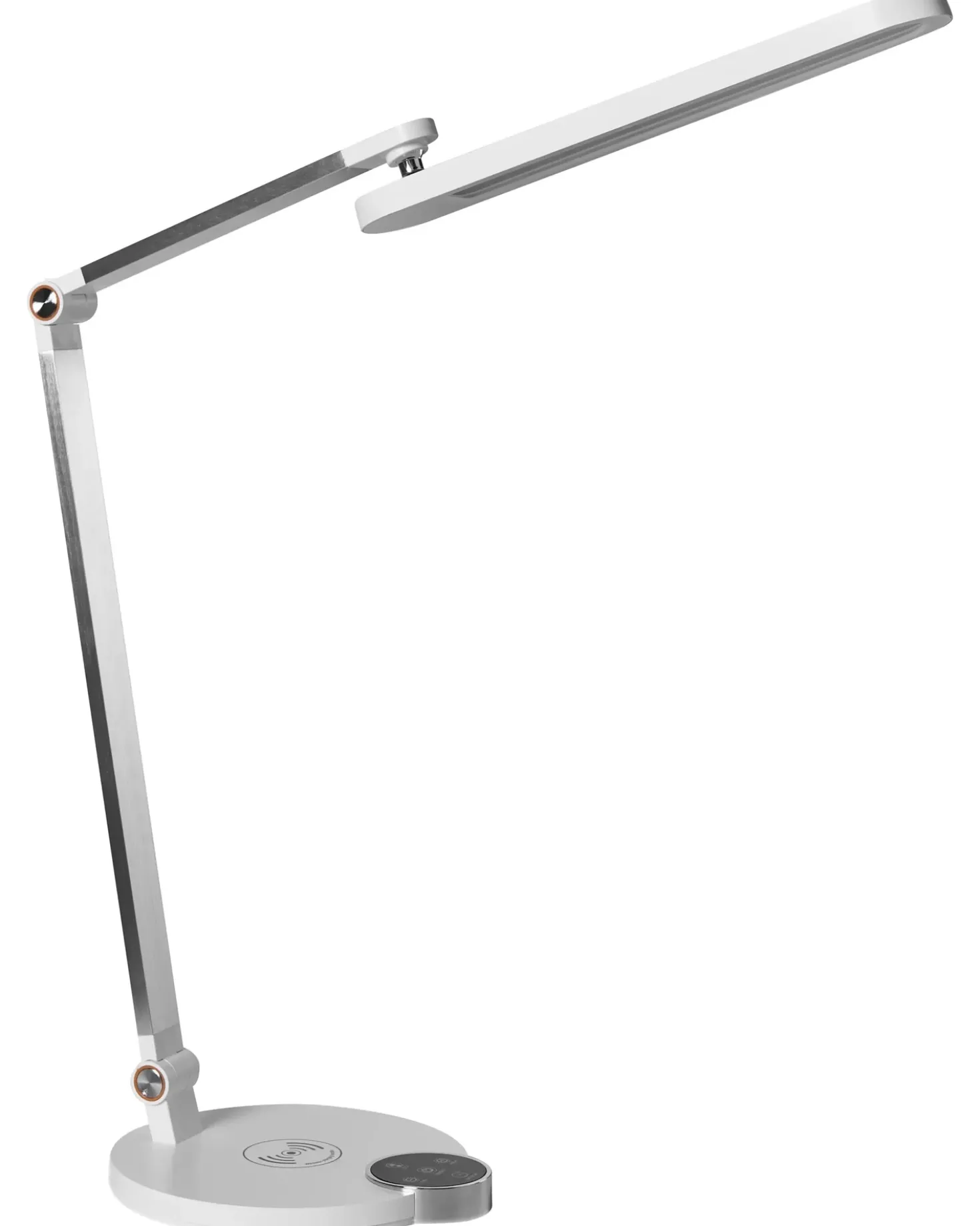 LED skrivebordslampe CAROY Med trådløs oplader Hvid