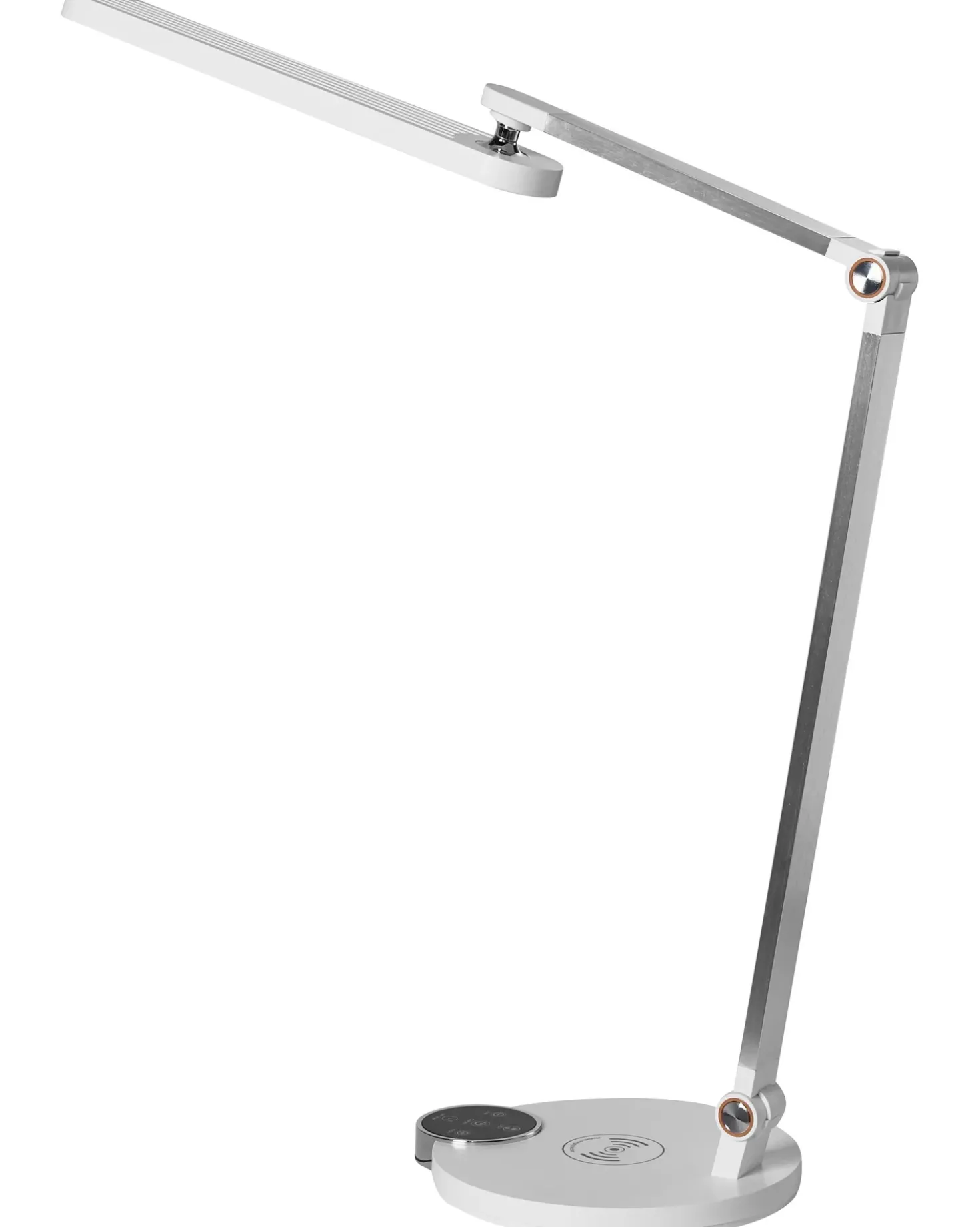 LED skrivebordslampe CAROY Med trådløs oplader Hvid