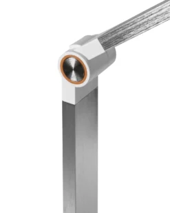 LED skrivebordslampe CAROY Med trådløs oplader Hvid