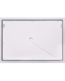 LED-badeværelsesspejl ADOUR 80 cm 60 cm Sølv