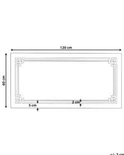 LED-badeværelsesspejl AVRANCHES 120 cm 60 cm Sølv