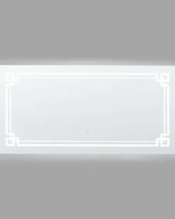 LED-badeværelsesspejl AVRANCHES 120 cm 60 cm Sølv