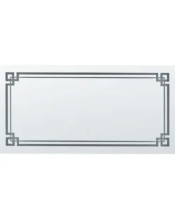 LED-badeværelsesspejl AVRANCHES 120 cm 60 cm Sølv