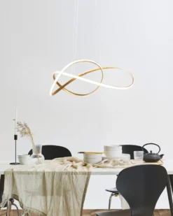 LED-pendel lampe TUMEN Metal Guld