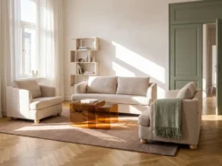 Lænestol RATTVIK Boucle Beige