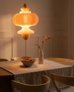 Loftlampe AMALSAN Papir Beige