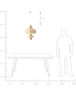 Loftlampe AMALSAN Papir Beige