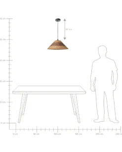 Loftlampe BANCAL papirreb Naturlig