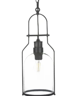 Loftlampe BASHILO Metal Sort