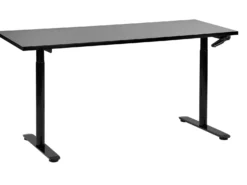 Manuelt justerbart hæve sænkebord DESTINAS Sort 160 cm 72 cm