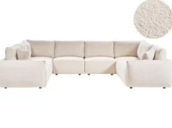 MESNALI Stol Modul Cremehvid Boucle