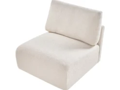MESNALI Stol Modul Cremehvid Boucle