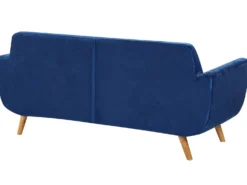 2 pers. sofaovertræk BERNES Velour Navy Blå