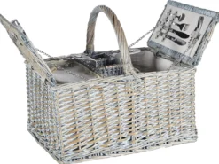 Picnic-kurv GROSEILLE Flet Grå
