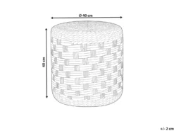 Puf BASSLET Flet Beige
