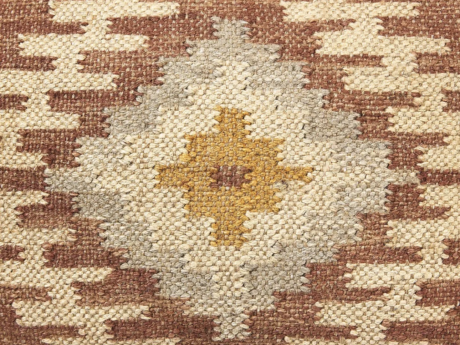 Puf BEEL Jute Multifarvet