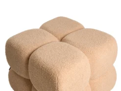 Puf CALIENTE Boucle Beige
