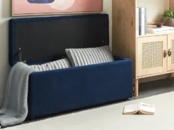 Puf med opbevaring OREM Navy Blå