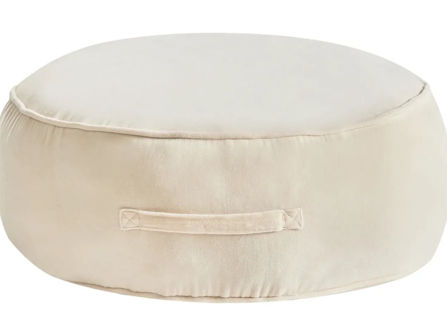 Puf YULLE Velour Lys Beige