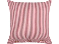 Pyntepude AALITA Bomuld 45 x 45 cm Rød Stribet mønster