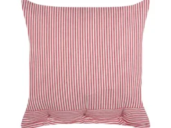 Pyntepude AALITA Bomuld 45 x 45 cm Rød Stribet mønster
