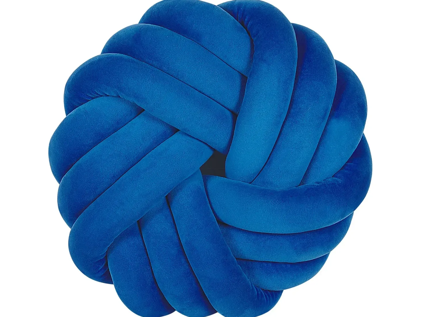 Pyntepude AKOLA Velour 30 x 30 cm Blå Ensfarvet