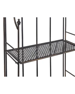 Reol ISERNIA Metal 155 cm 61 cm Sort