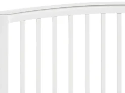 Seng med opbevaring CLARBEC Fyretræ Hvid 180 x 200 cm
