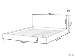 Sengekappe FITOU 180 x 200 cm Beige