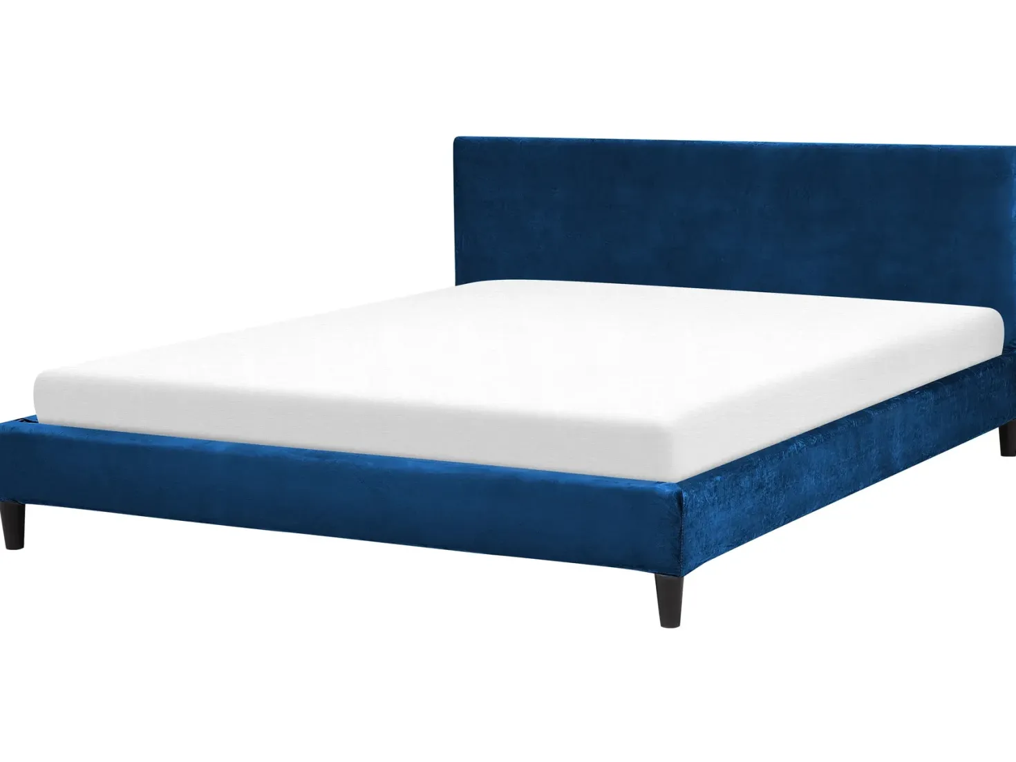 Sengekappe Velour FITOU 180 x 200 cm Mørkeblå