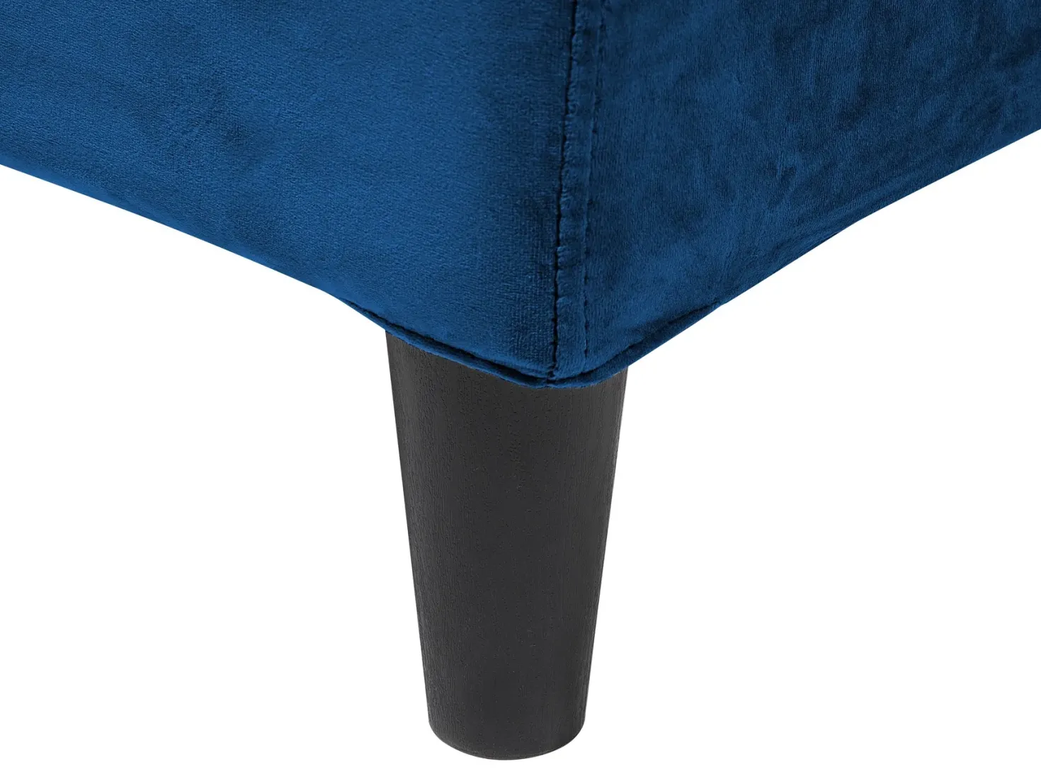 Sengekappe Velour FITOU 180 x 200 cm Mørkeblå