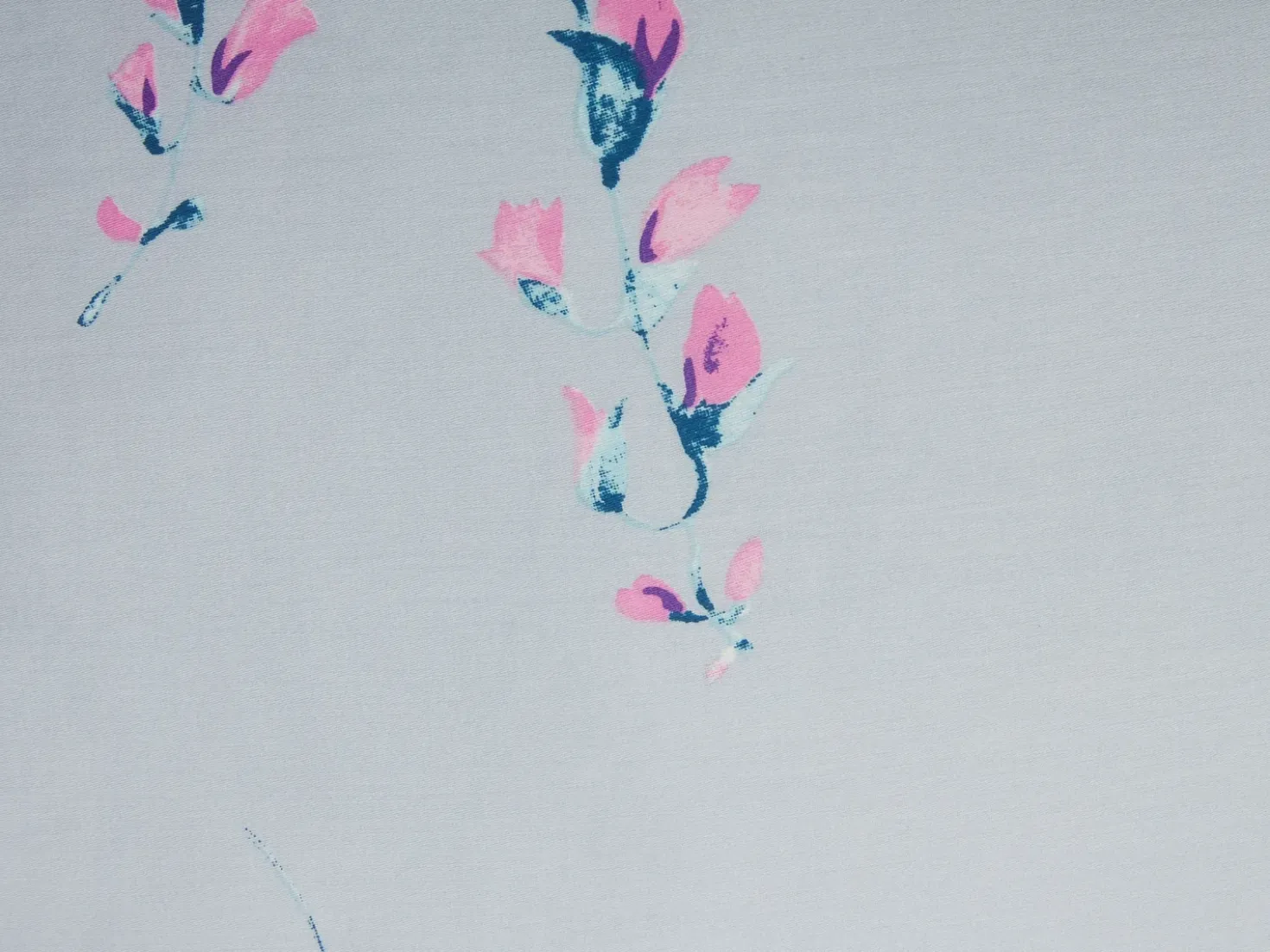 Sengetøj EVERGREEN Bomulds-satin 135 x 200 cm Himmelblå
