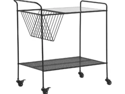 Serveringsvogn ALAMO Metal Sort