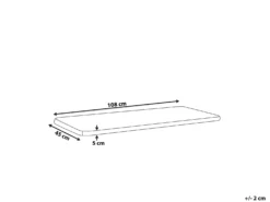 Siddehynde til bænk SOVANA 108 x 45 cm Grå