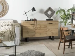 Skab TIMBER Lysebrun